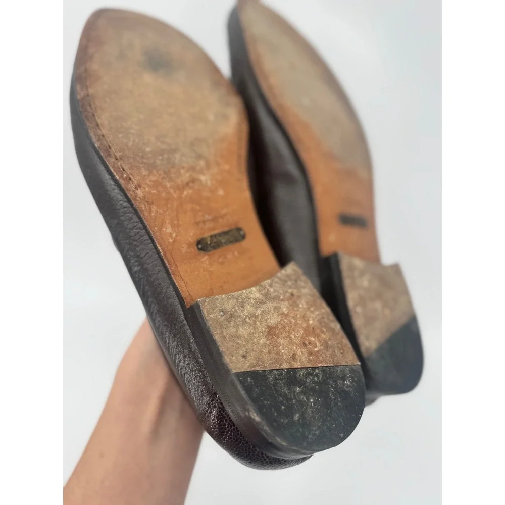 Mezlan Mens 9 Brown Genuine Ostrich Leg‎ Horsebit Loafers Exotic Leather Shoes